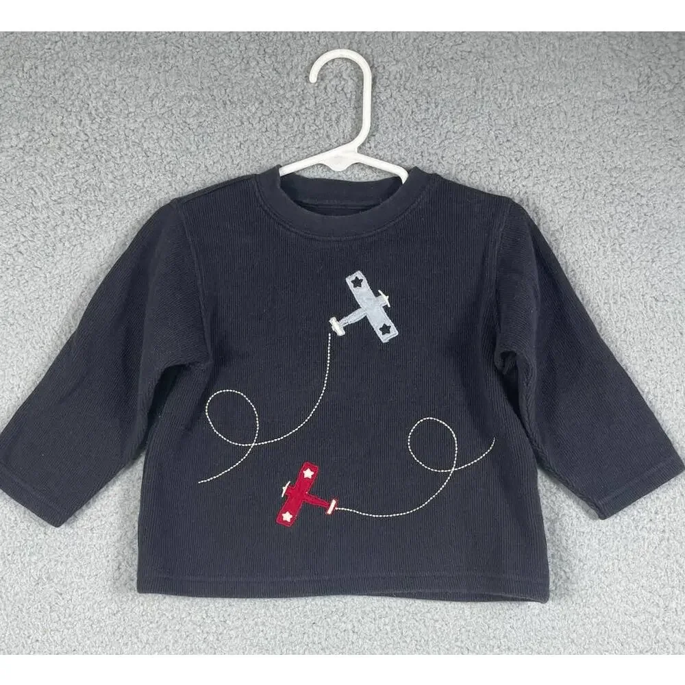 Gymboree Airplane Embroidered Cotton Top 18-24 months
